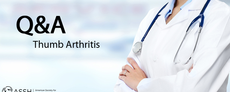 Ask a Doctor: Thumb Arthritis